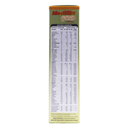 Medislim Gold Weight Management Vanilla Flavour Oral Powder Box 500 Gm