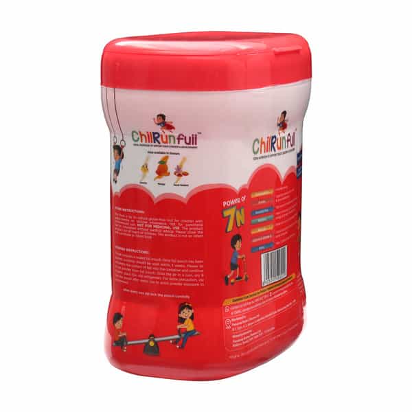 Chilrunfull Chocolate Flavour Total Nutrition To Support Childs Growth & Devlopment Jar Of 400Gm