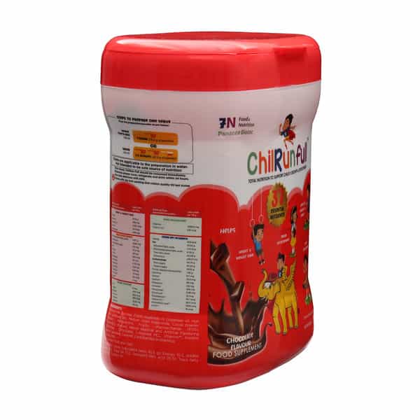 Chilrunfull Chocolate Flavour Total Nutrition To Support Childs Growth & Devlopment Jar Of 400Gm