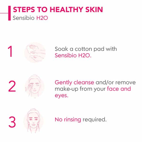 Bioderma Sensibio H2o | Makeup Removing Micellar Cleansing Solution | For Sensitive Skin | 100 Ml