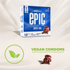 Manforce Epic Desire Super Thin Premium Condoms Silk Chocolate Flavor Disposable Pouch (3 Counts)