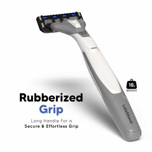 Letsshave Pro 6 Portable Razor For Men Pack Of 6 + Transparent Gel 15 Ml
