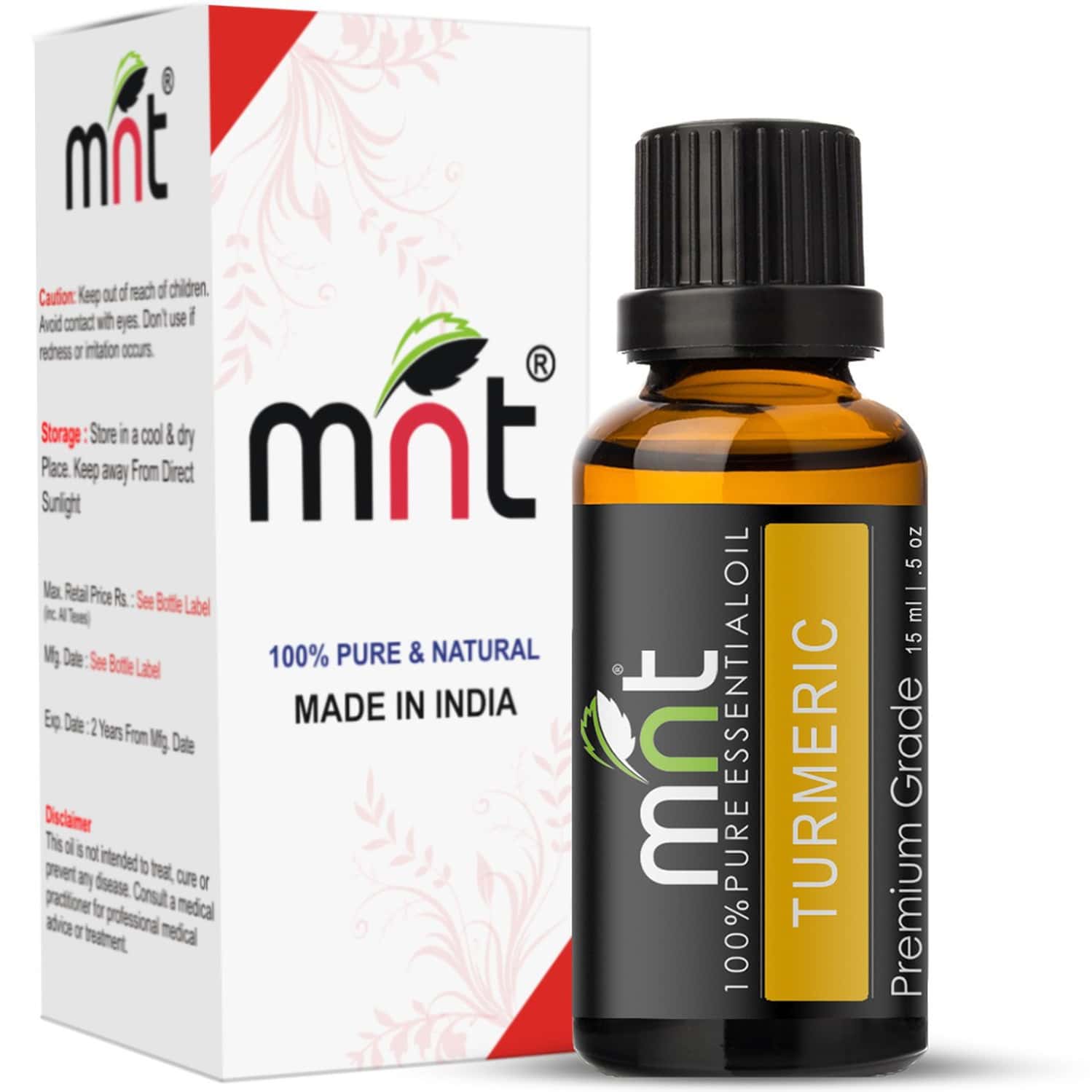 Mnt Turmeric Essential Oil (15ml) 100% Pure Natural & Therapeutic Grade