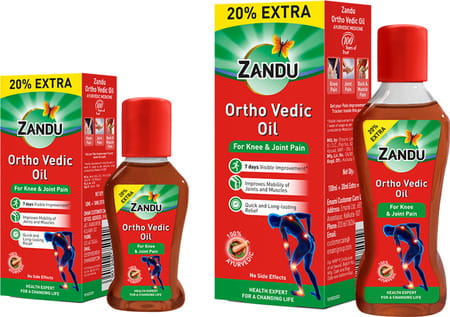 Zandu Ortho Vedic Oil - 50 Ml+10ml