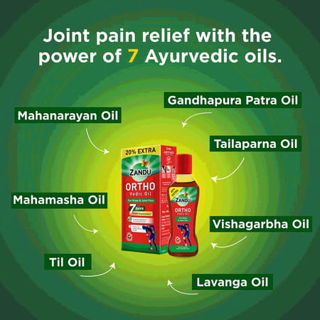 Zandu Ortho Vedic Oil - 50 Ml+10Ml