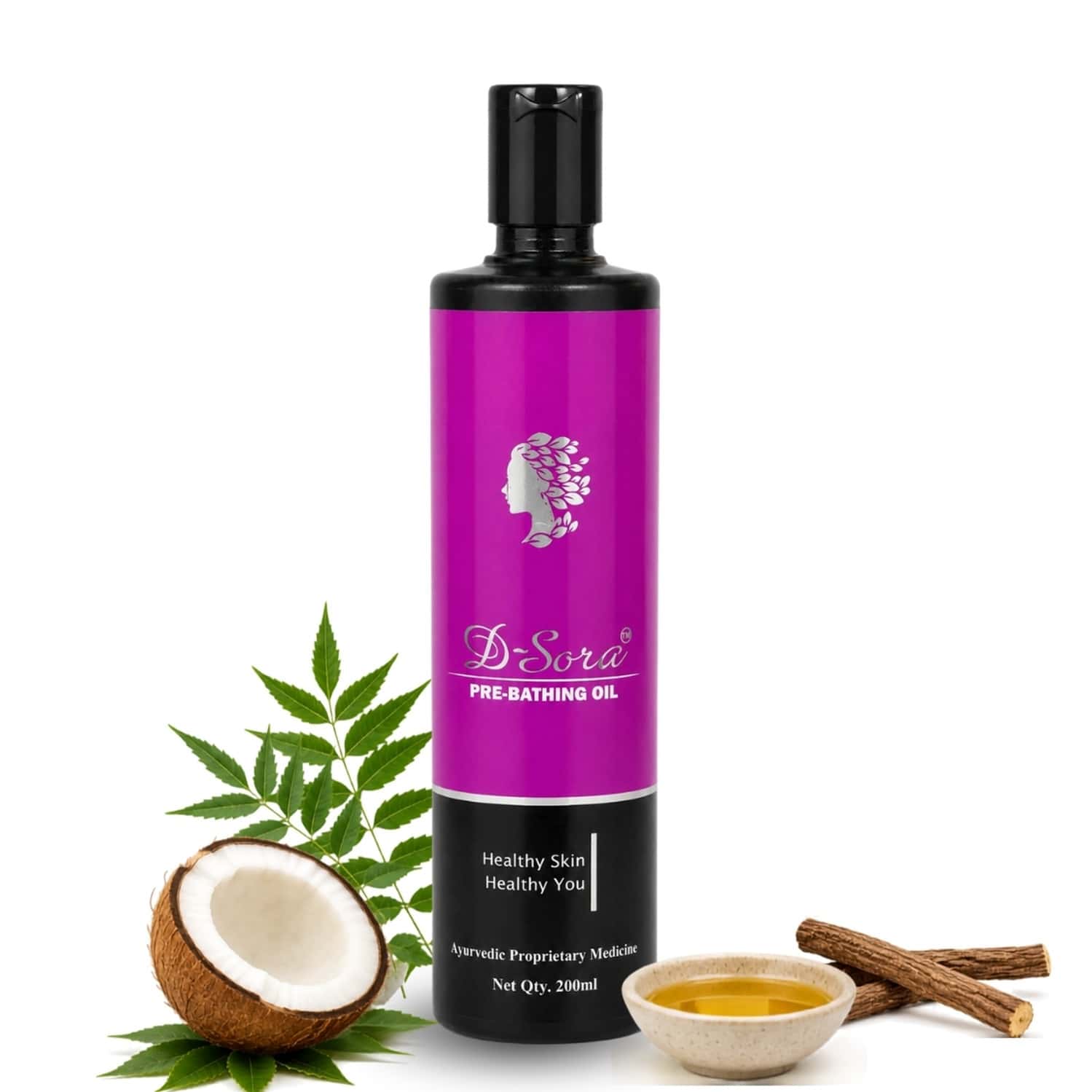 Revinto D-Sora Pre-Bathing Oil | Oil Treatment For Dryness| Scaling & Itch Relief |200ml