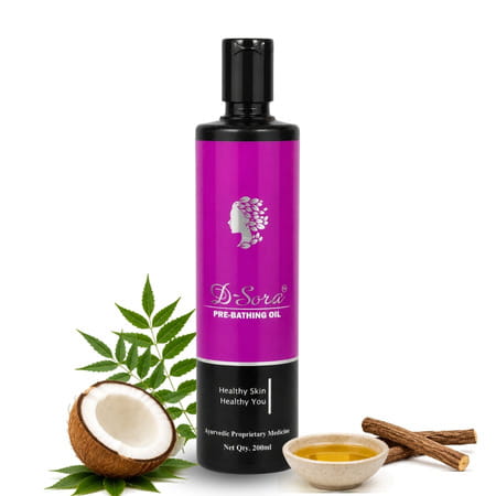 Revinto D-Sora Pre-Bathing Oil | Oil Treatment For Dryness| Scaling & Itch Relief |200ml