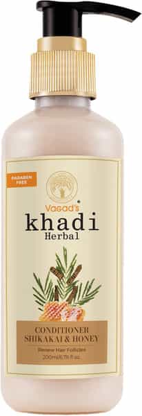 Vagad's Khadi Shikakai And Honey Conditioner 200Ml | Removes Dirt | Maintain Moisture