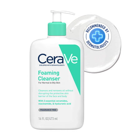 Cerave Foaming Daily Gel Cleanser For Normal To Oily Skin -473ml