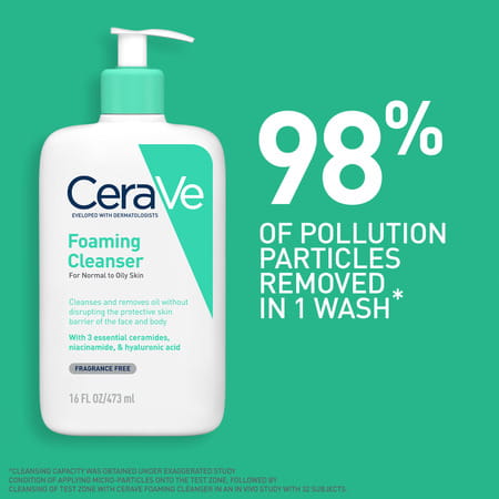 Cerave Foaming Daily Gel Cleanser For Normal To Oily Skin -473Ml