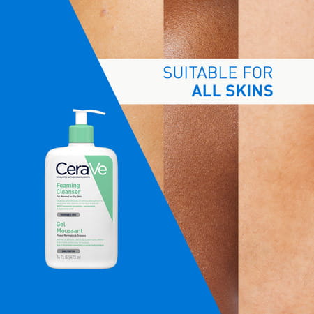 Cerave Foaming Daily Gel Cleanser For Normal To Oily Skin -473ml