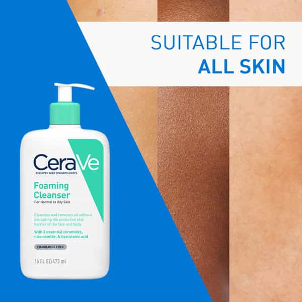 Cerave | Foaming Cleanser | For Normal To Oily Skin 473 Ml
