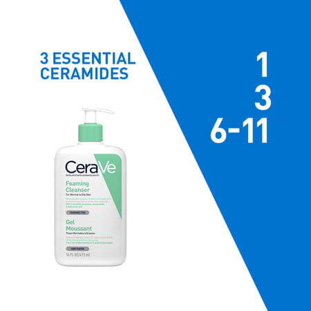 Cerave Foaming Daily Gel Cleanser For Normal To Oily Skin -473ml