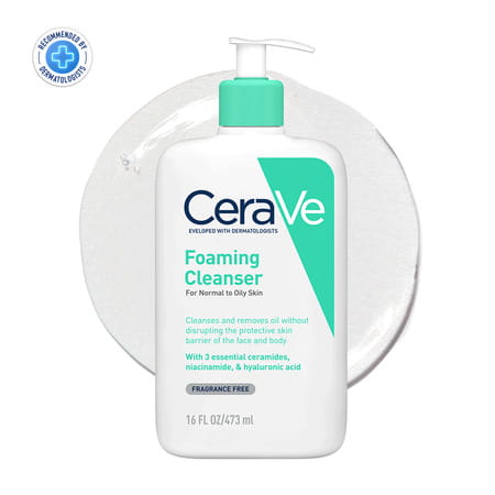 Cerave Foaming Daily Gel Cleanser For Normal To Oily Skin -473ml