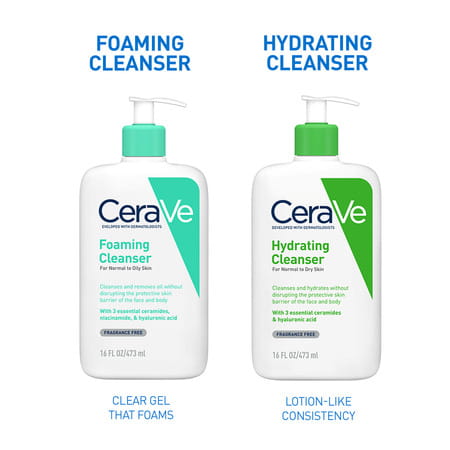 Cerave Foaming Daily Gel Cleanser For Normal To Oily Skin -473Ml