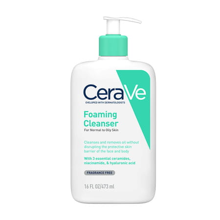 Cerave Foaming Daily Gel Cleanser For Normal To Oily Skin -473Ml