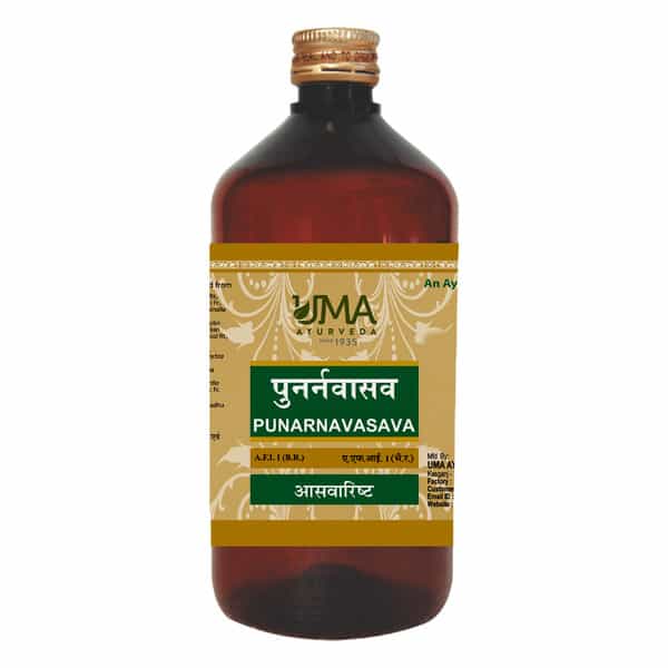 Uma Ayurveda Punarnavasava Ayurvedic Syrup 450 Ml