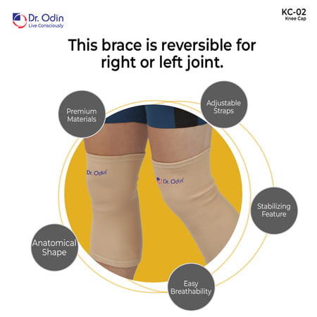 Dr. Odin Kc-02 Knee Cap With 4-Way Stretch Technology - Knee Support For Pain Relief (Medium)