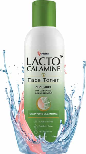 Lacto Calamine Cucumber Face Toner With Green Tea & Niacinamide.no Parabens No Alcohol-120Ml