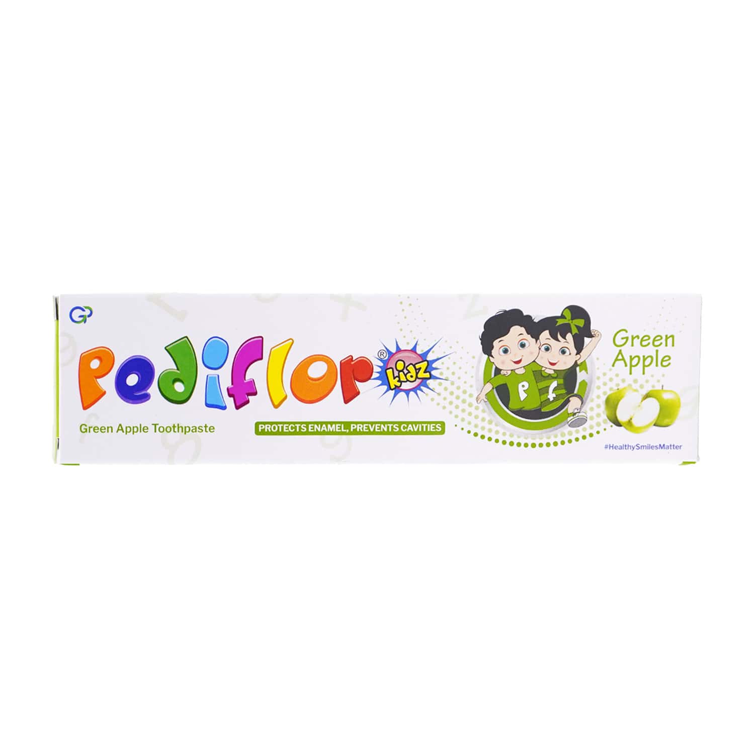 Pediflor Kidz Green Apple Flavour Tube Of 70gm Toothpaste