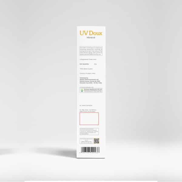 Brinton Uv Doux | Mineral Spf 50 Pa+++ | For All Skin Types | Sunscreen Gel | 30 Gm