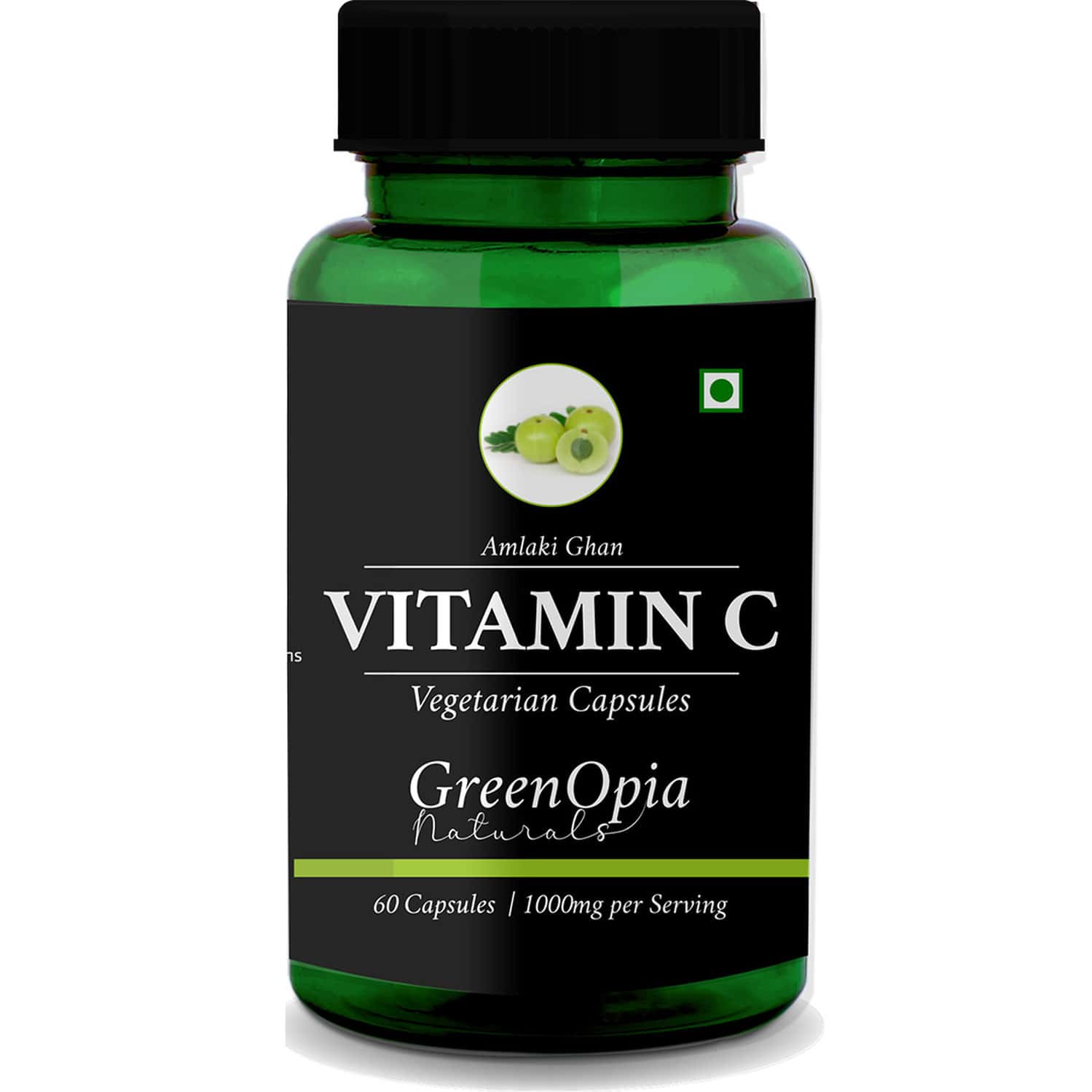 Greenopia Vitamin C Amla Extract 60 Vegetarian Capsules