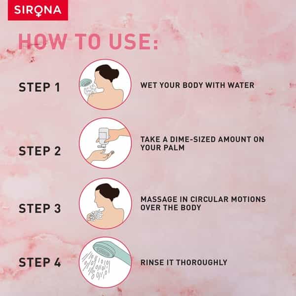 Sirona Body Wash With Hasayan Rose - 500Ml
