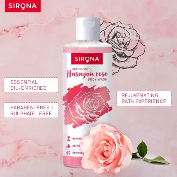 Sirona Body Wash With Hasayan Rose - 500Ml