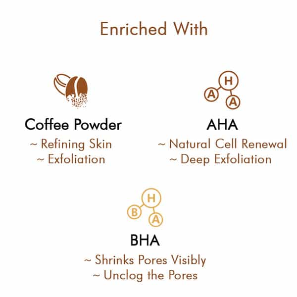 Mcaffeine Exfoliating Espresso Coffee Face Mask - Face Pack With Natural Aha & Bha For All Skin Type