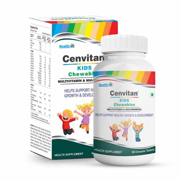 Buy HEALTHVIT CENVITAN KIDS MULTIVITAMIN & MULTIMINERAL CHEWABLE