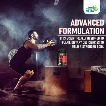 Fitness Veda Lean Cut Pro Capsules For Men Women With Acetyl L Carnitine | Green Tea Extract