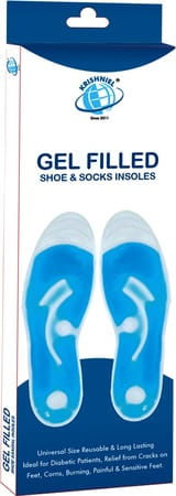 Krishniel Gel Filled Shoe And Socks Insoles