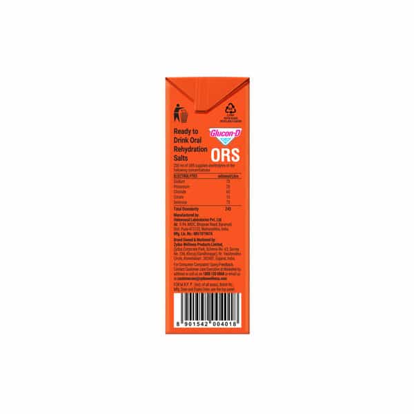 Glucon-D Ors Who Orange Flavour 200 Ml