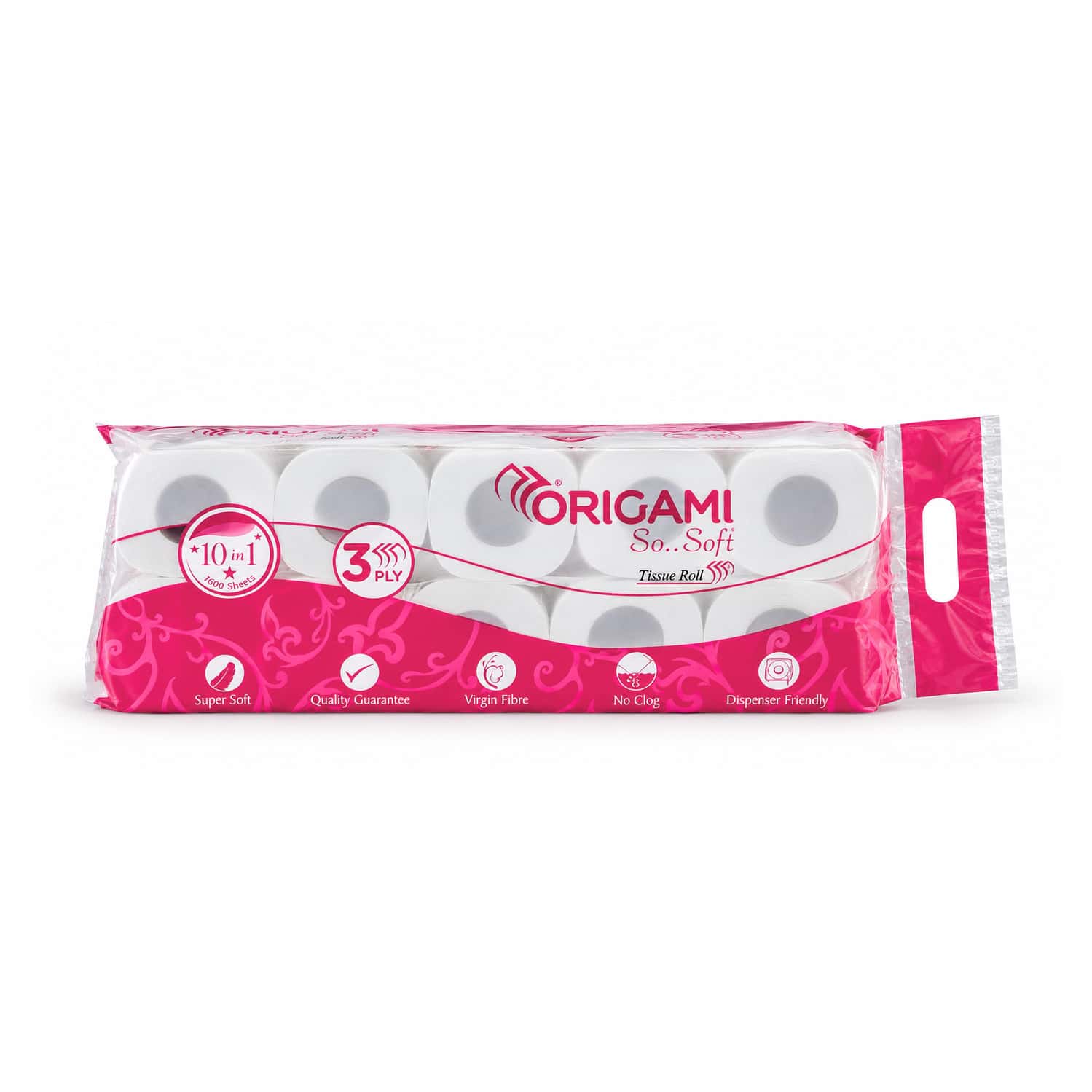 Origami So Soft Tissue Roll 12in1 160 Pulls 3 Ply