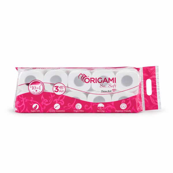 Origami So Soft Tissue Roll 12In1 160 Pulls 3 Ply