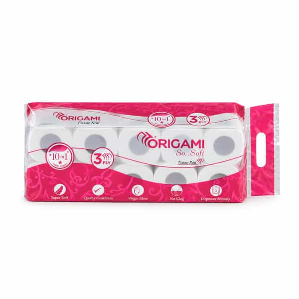 Origami So Soft Tissue Roll 12In1 160 Pulls 3 Ply