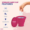 Gynocup Menstrual Cup For Women|With Fwash 100ml |& Sterilizer Container| Small