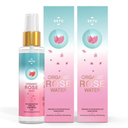 Setu Organic Rose Water/Gulab Jal Spray 200 Ml