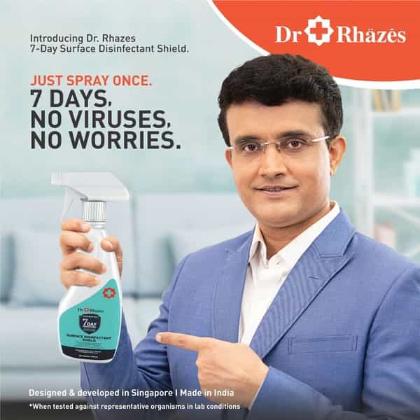 Dr Rhazes 7 Day Surface Disinfectant Shield Spray (250 Ml) Trigger Spray