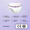 Flawsome Period Pants Full 360 Protection | Leak-Proof-Rash-Free-Comfortable | Size L | Pack Of 4