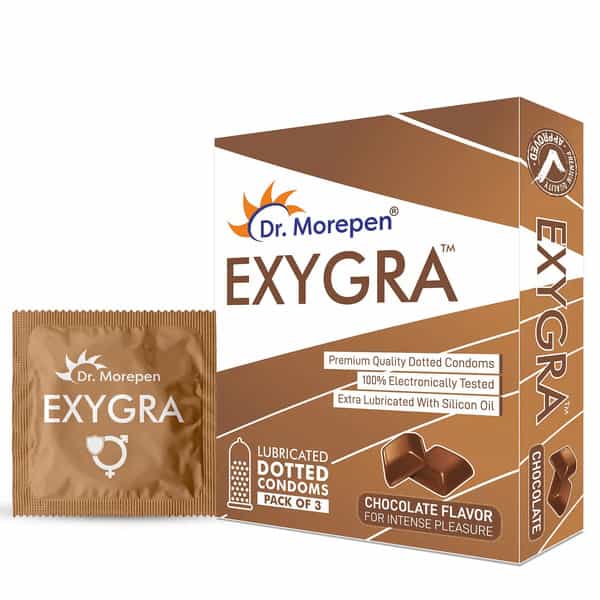 Dr. Morepen Exygra Dotted | Choicolate | Condom | 10 No's