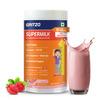 Gritzo Supermilk Growth+ (10-12Y Girls) | 12G Protein (Strawberry Swirl | 400G)