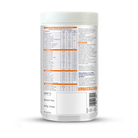 Gritzo Supermilk Growth+ (10-12Y Girls) | 12G Protein (Strawberry Swirl | 400G)