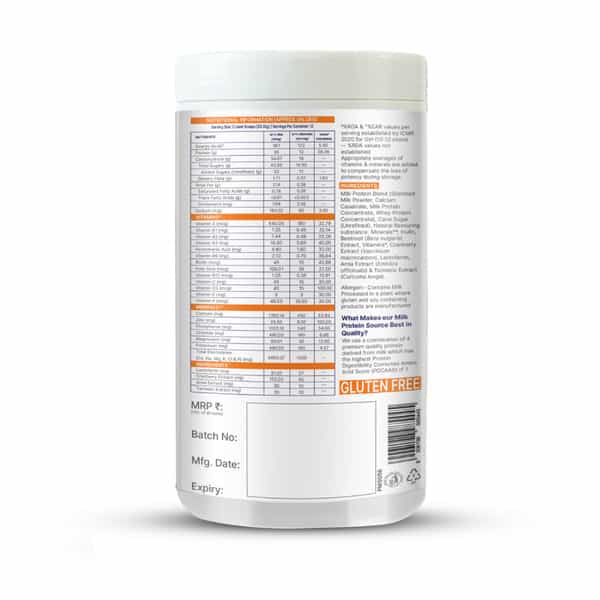Gritzo Supermilk Growth+ (10-12Y Girls) | 12G Protein (Strawberry Swirl | 400G)