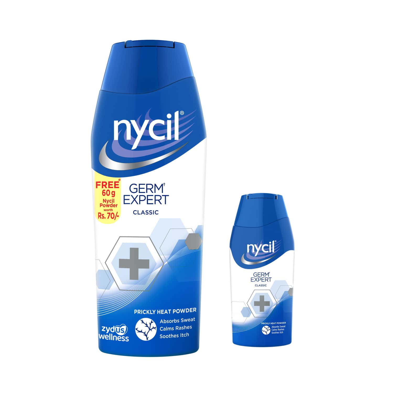 Nycil Classic Prickly Heat Talcum Powder | 150g (Get Nycil Classic 50g Free)