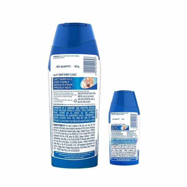 Nycil Classic Prickly Heat Talcum Powder | 150G (Get Nycil Classic 50G Free)