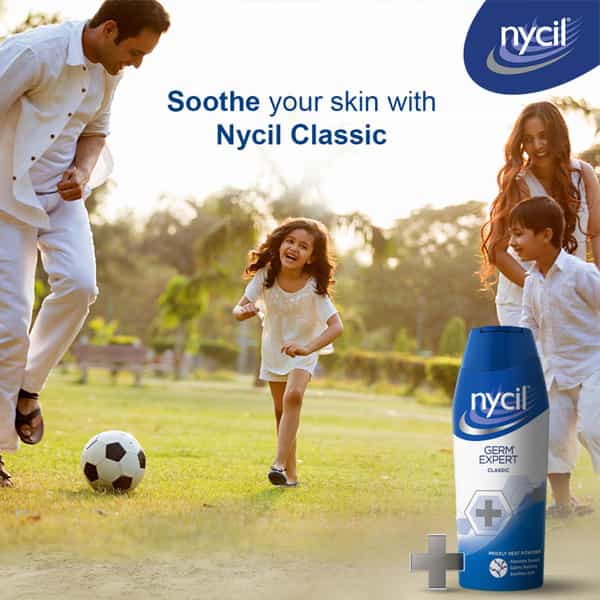 Nycil Classic Prickly Heat Talcum Powder | 150G (Get Nycil Classic 50G Free)