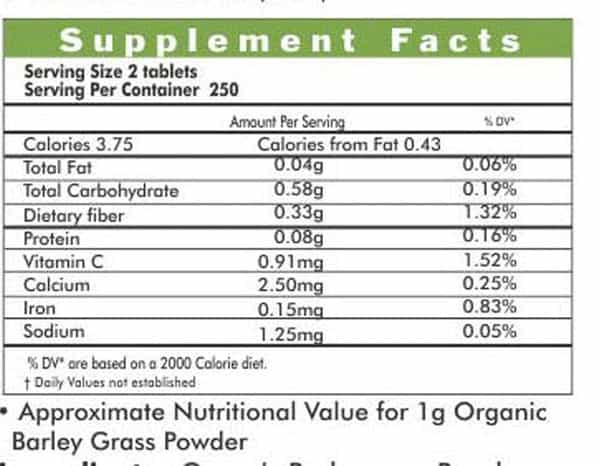 Herbal Hills Barley Grass - 500 Tablets Super Saver - Pack Of 4