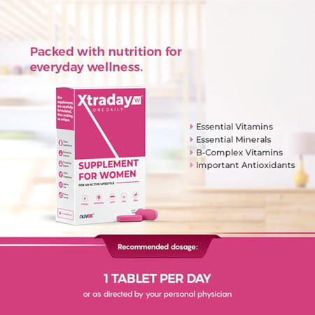 Nuvox Xtraday W On Daily Supplement For Women Strip Of 10 Tablets