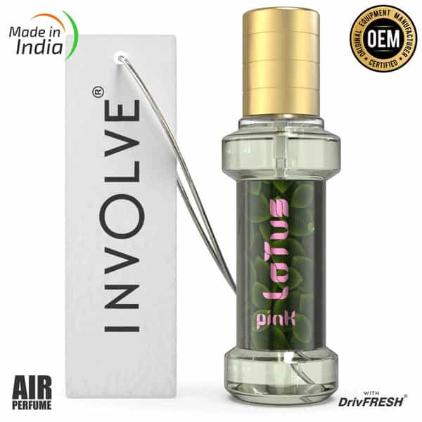 Involve Rainforest Pink Lotus Scent Car Perfume - Floral Fine Fragrance Spray Air Freshener - Irf03